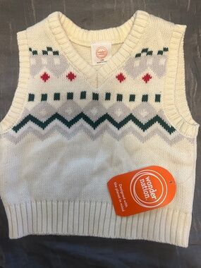 Tan Wonder Nation Brown Vest for Babies